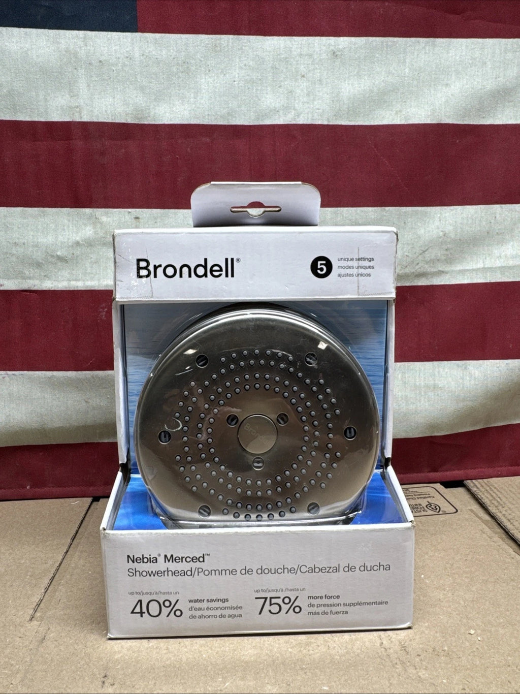 Brondell Nebia Merced 5-Spray 1.5 GPM Showerhead Brushed Nickel