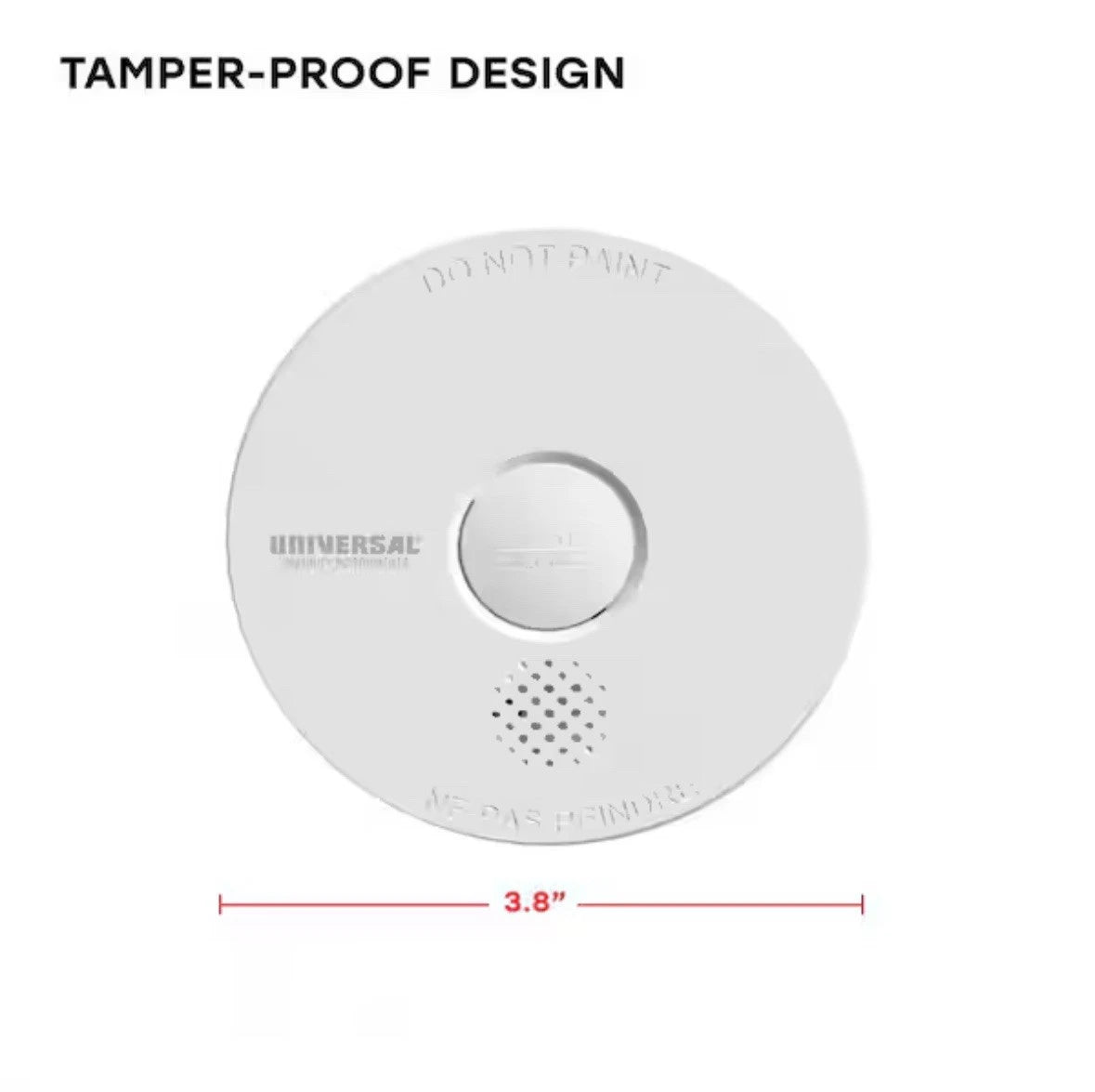 NEW 9-Volt Battery Operated Smoke Detector with Photoelectric Sensor Item 3PACK