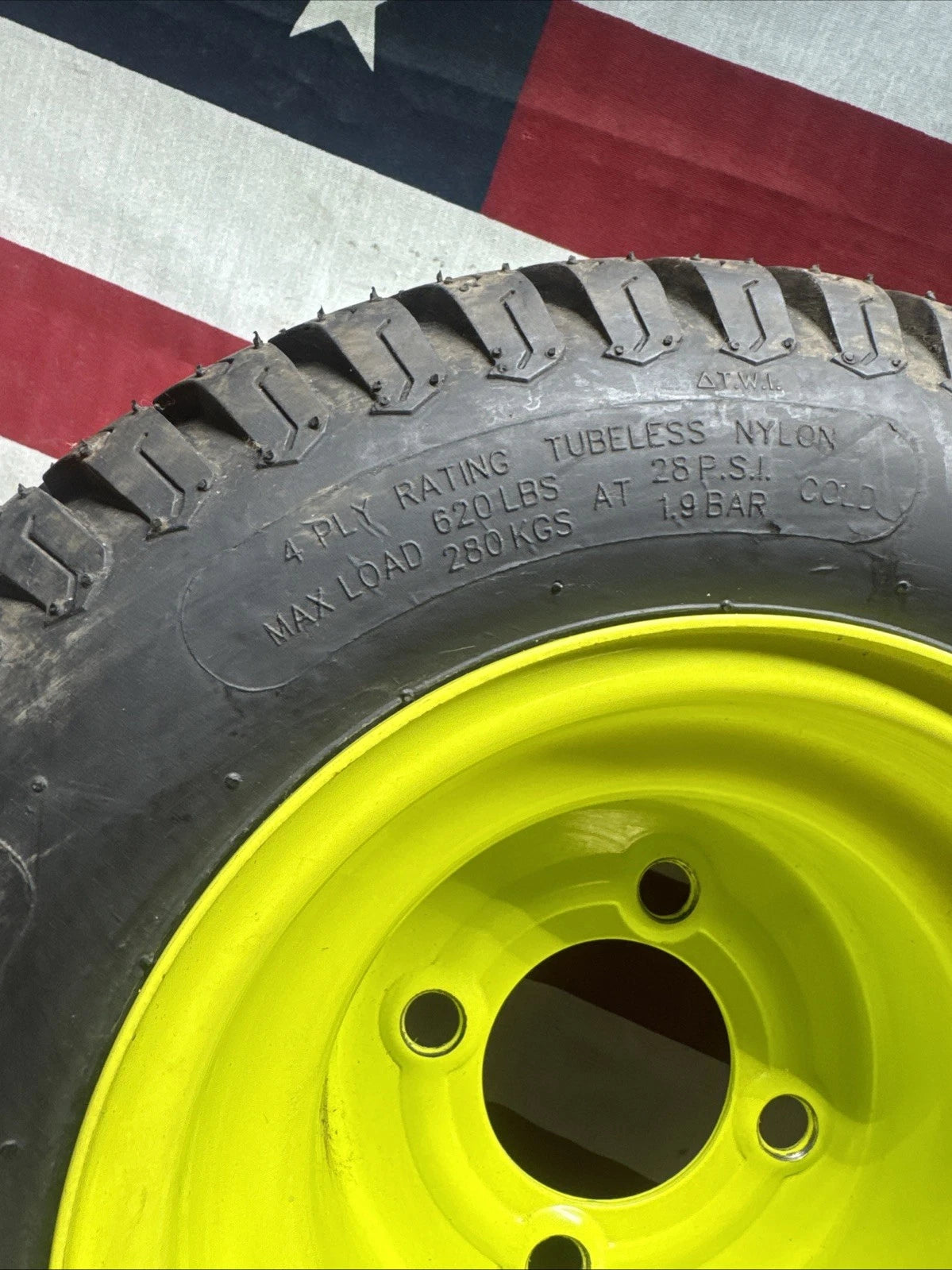 Rear Wheel And Tire For Ryobi Z30Li 80V Zero Turn Lawn Mower
