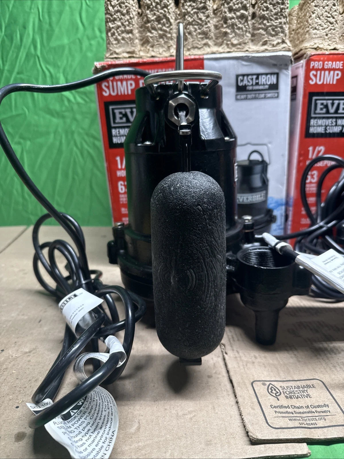 Everbilt 1/2 HP Cast Iron Sump Pump Model # HDS50 NOB