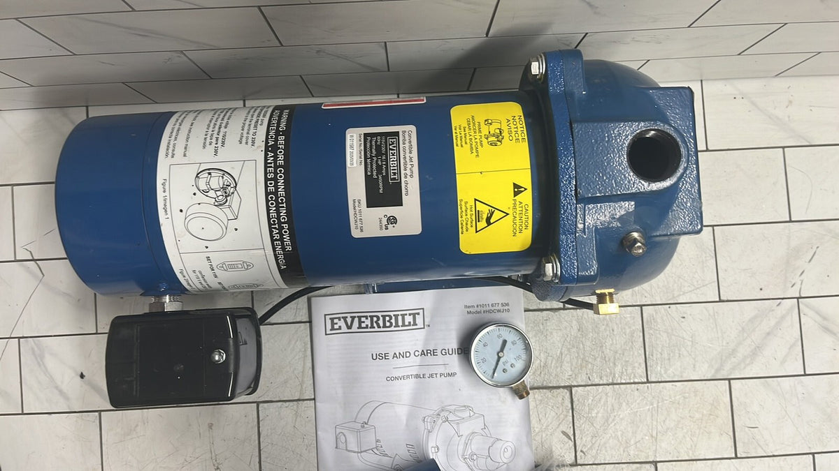 Everbilt HDCWJ10 1HP Professional Convertible Jet Pump *FOR PARTS*