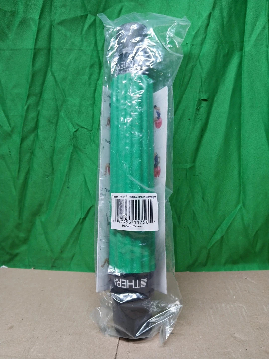 TheraBand Roller Massager +, Portable Muscle Rolling Stick with Retractable