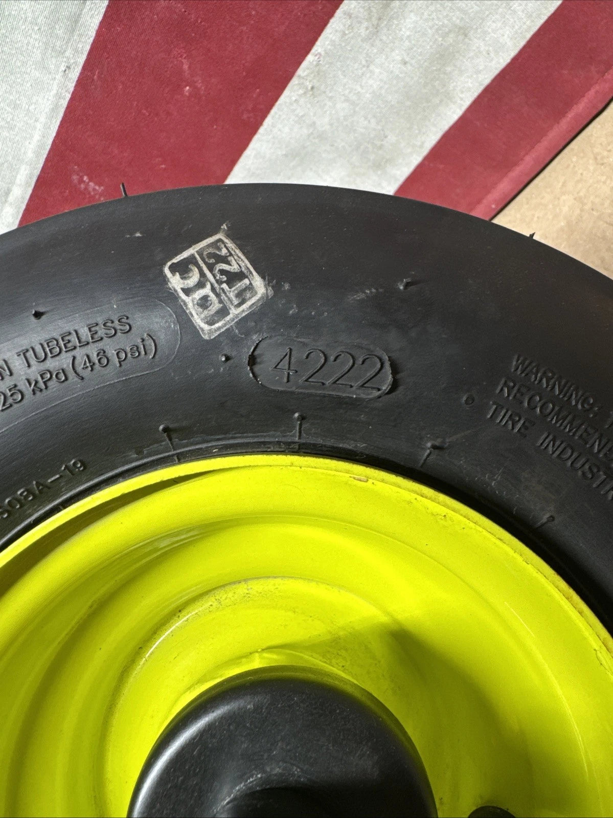 Front Wheel & Tire for Ryobi Z30Li 80v Zero Turn Mower