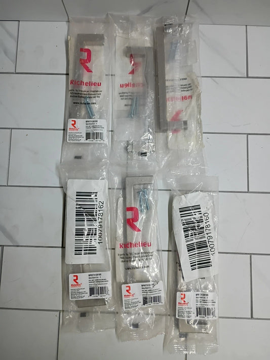 6pk Richelieu BP873128195 Cabinet Drawer Pull Handle Nickel 5" 1/2 x 1" 1/2 New