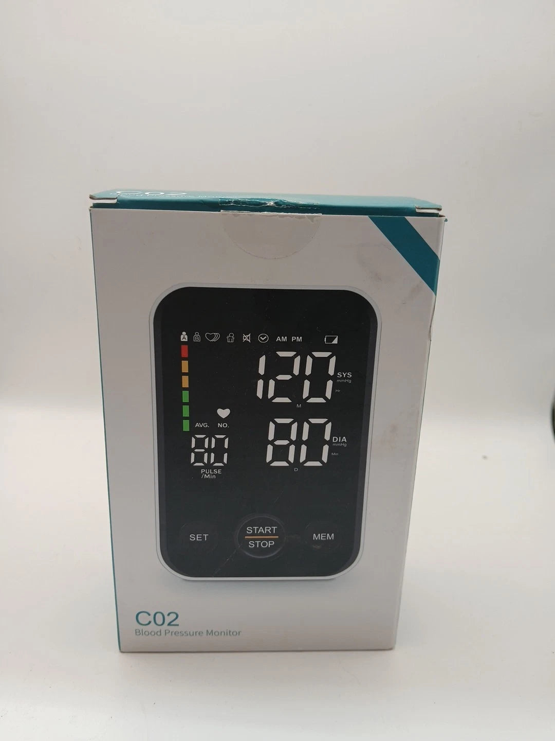 Upper Arm Blood Pressure Monitor | Large Display, 2x120 Memory, LED, Bag