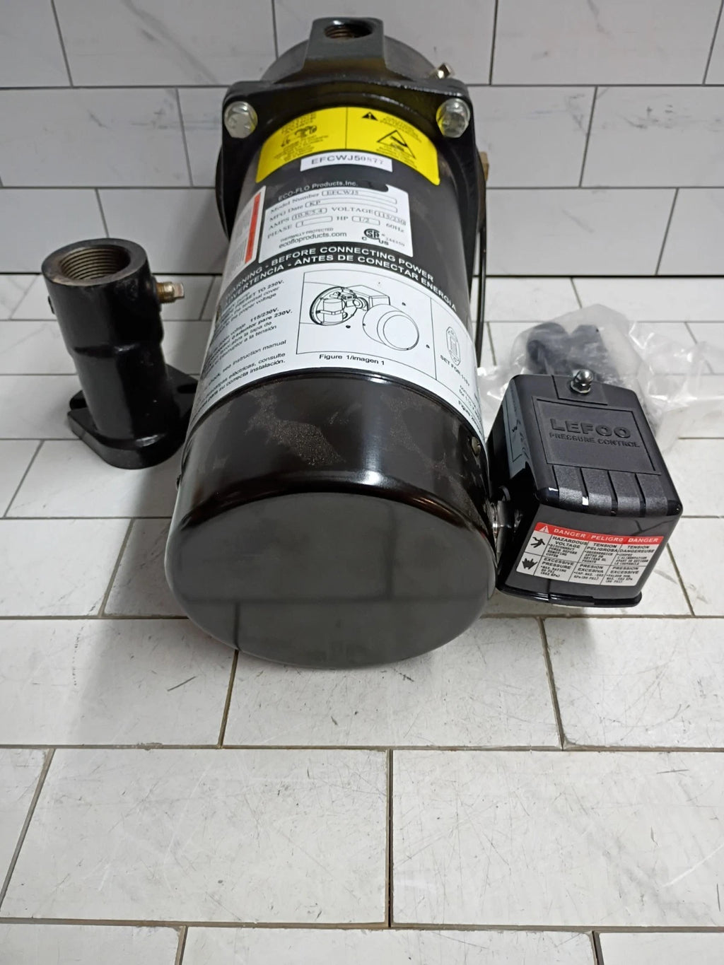 1/2 HP Convertible Deep Well Jet Pump See Pictures FOR PARTS ONLY.