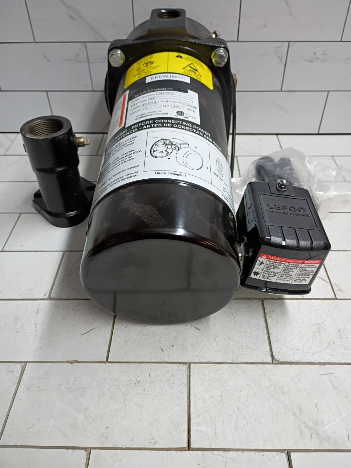1/2 HP Convertible Deep Well Jet Pump See Pictures FOR PARTS ONLY.