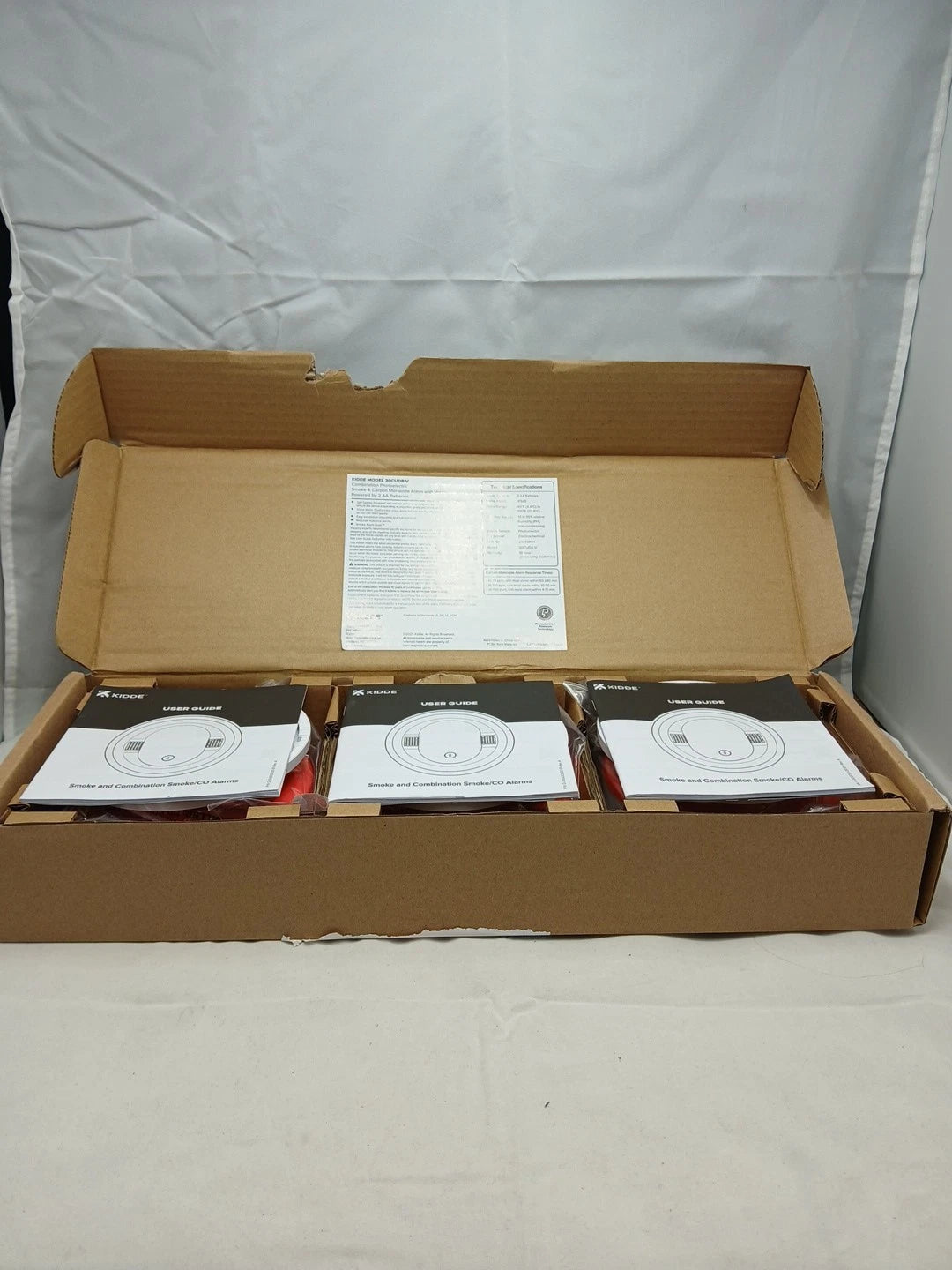 3 Kidde Smoke & Carbon Monoxide Detector for Home, AA Battery Powered, Voice