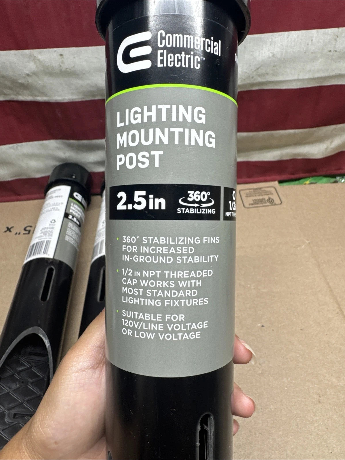 Lot Of 4 2.5 in. Outdoor Lighting Mounting Post