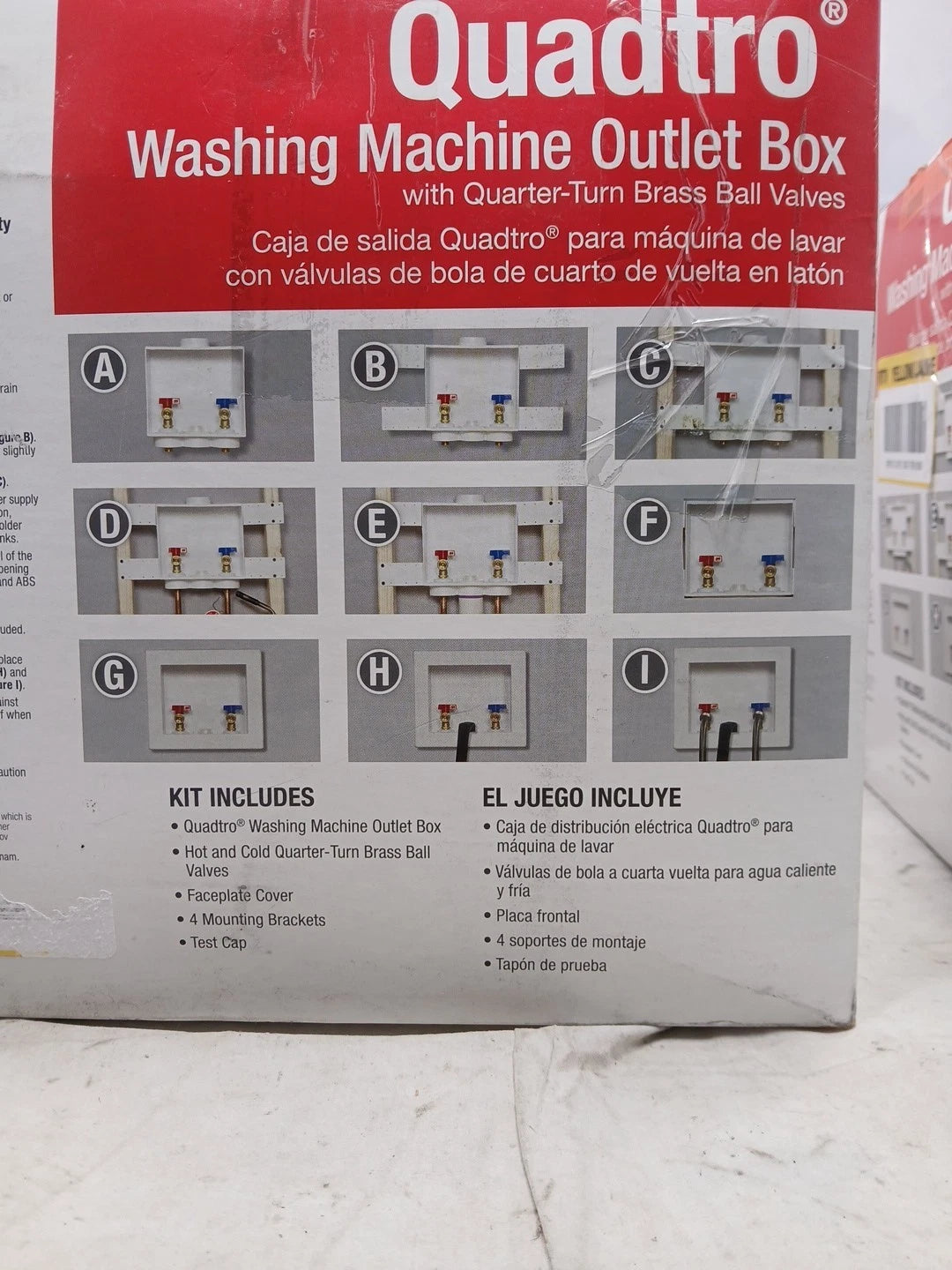 2 Pack Washing Machine Outlet Box'' Oatey Quadtro Options Model 38529 (NOB)