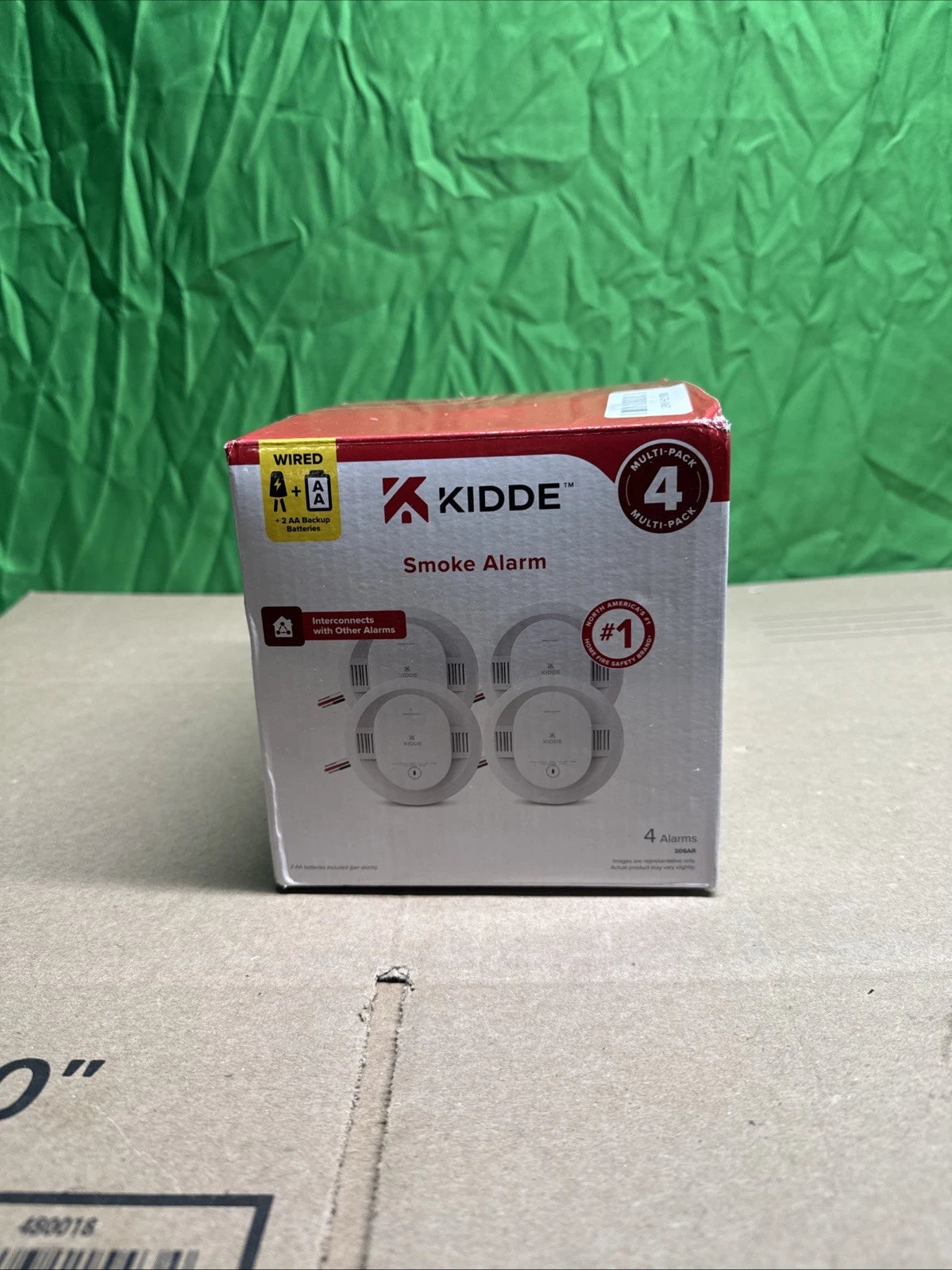 Kidde Smoke Alarm Model 20SAR Hard Wired Detector, battery, 4 Pack NEW OPEN BOX