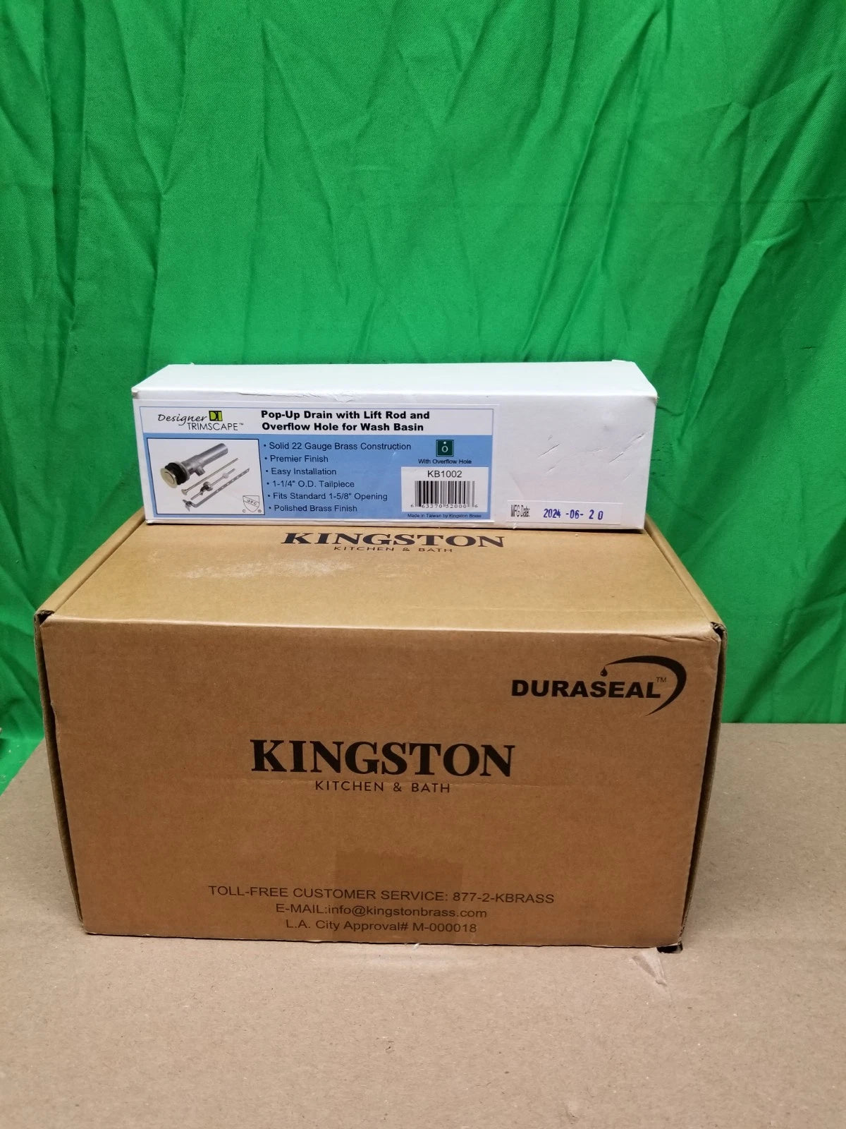 Kingston Brass KBH6228LC Alternative Handles Includes Popup Drain New Open Box