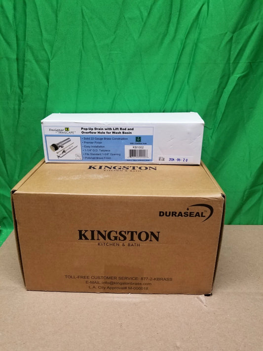 Kingston Brass KBH6228LC Alternative Handles Includes Popup Drain New Open Box