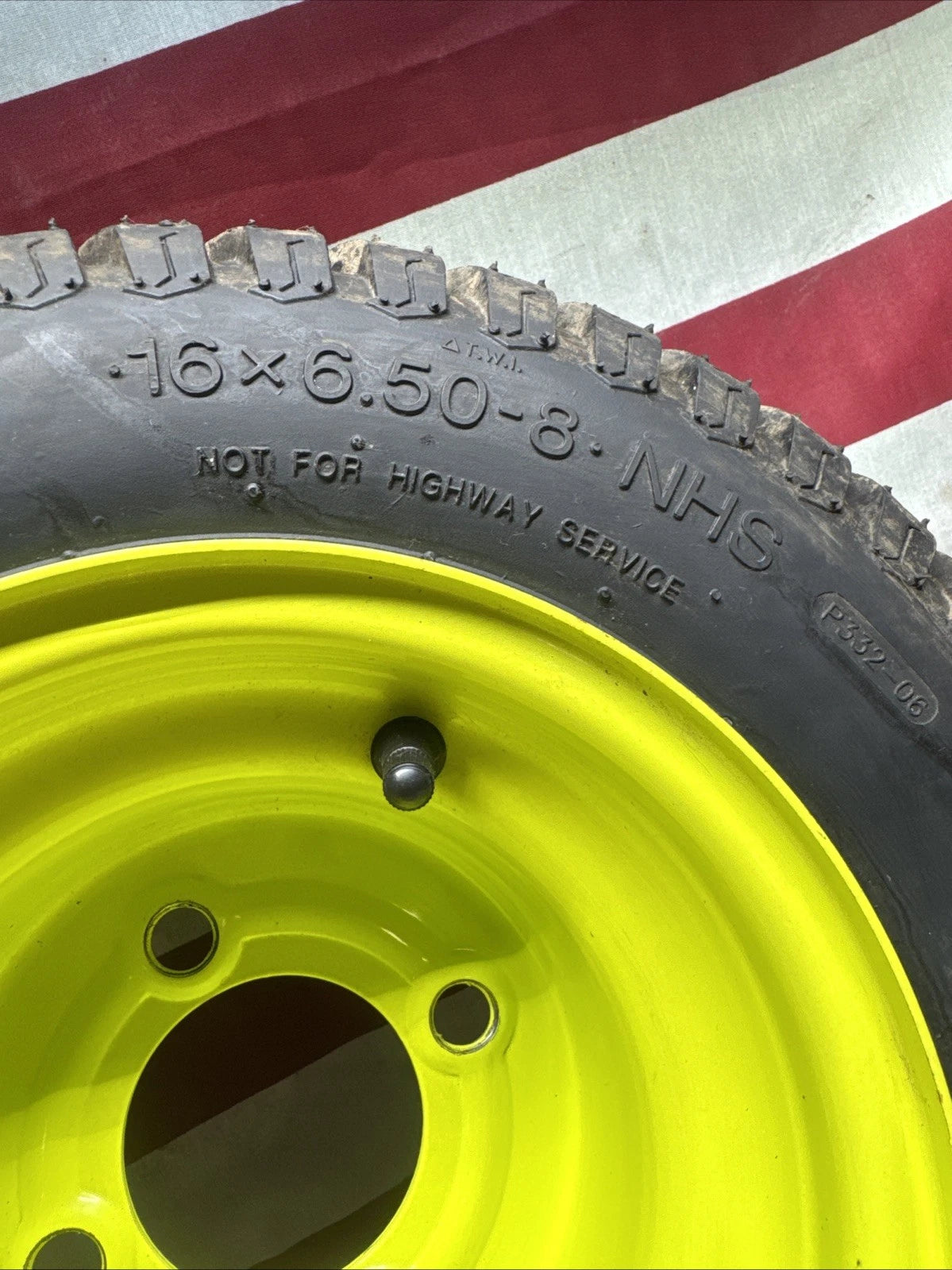 Rear Wheel And Tire For Ryobi Z30Li 80V Zero Turn Lawn Mower