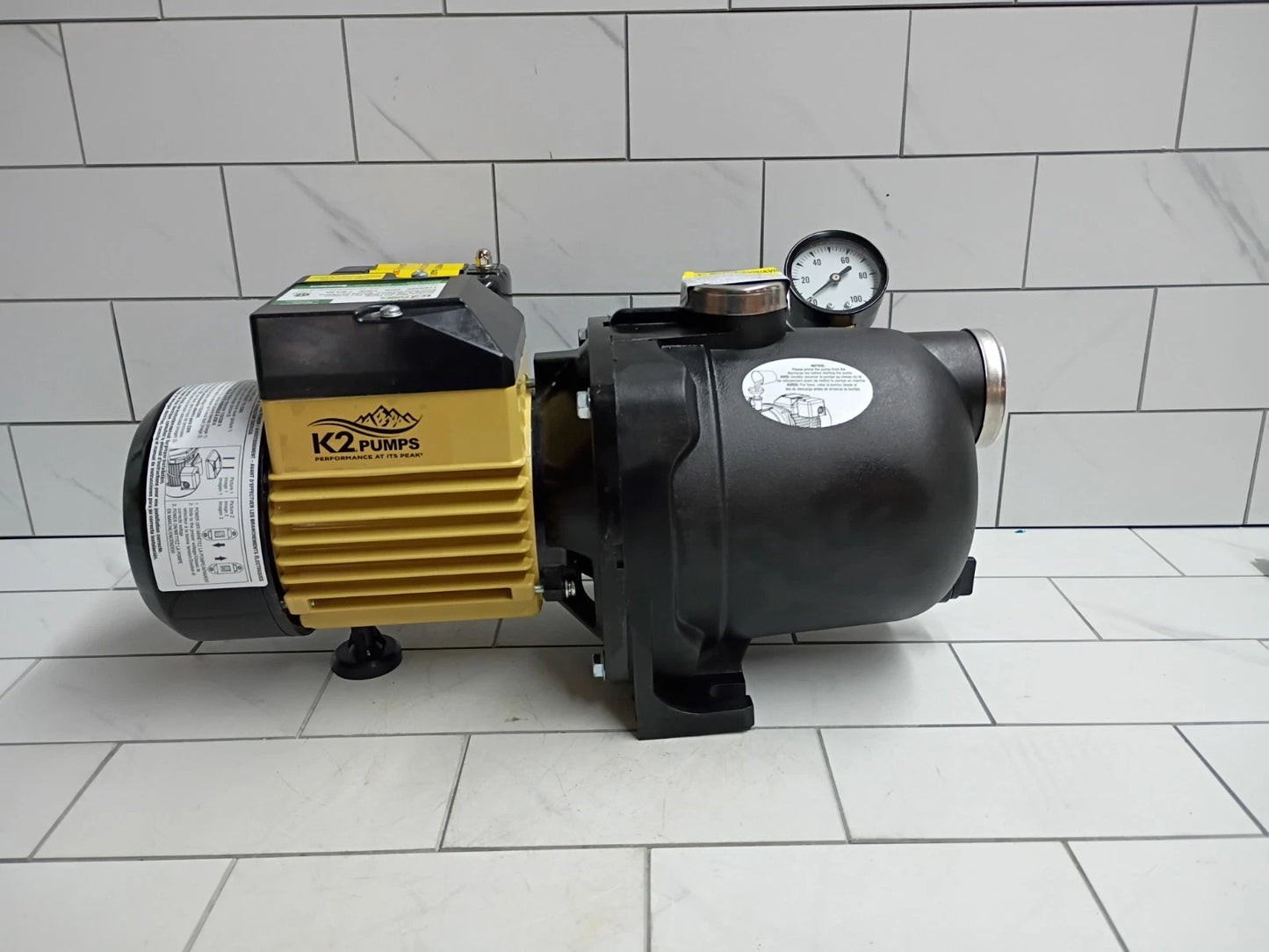 K2 Pumps Shallow Well Jet Pump 1/2 Hp Lead Free Thermoplastic 115/230V OPEN BOX