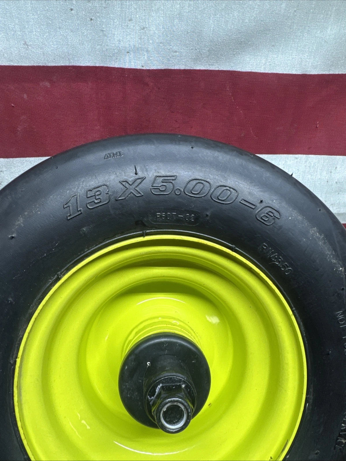 Front Wheel with Tire for Ryobi Z42Li 80v Zero Turn Mower + Axel & Spacers
