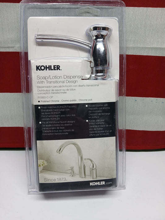 Kohler • Soap/Lotion Dispenser • Polished Chrome • R1893-C-CP • NOB