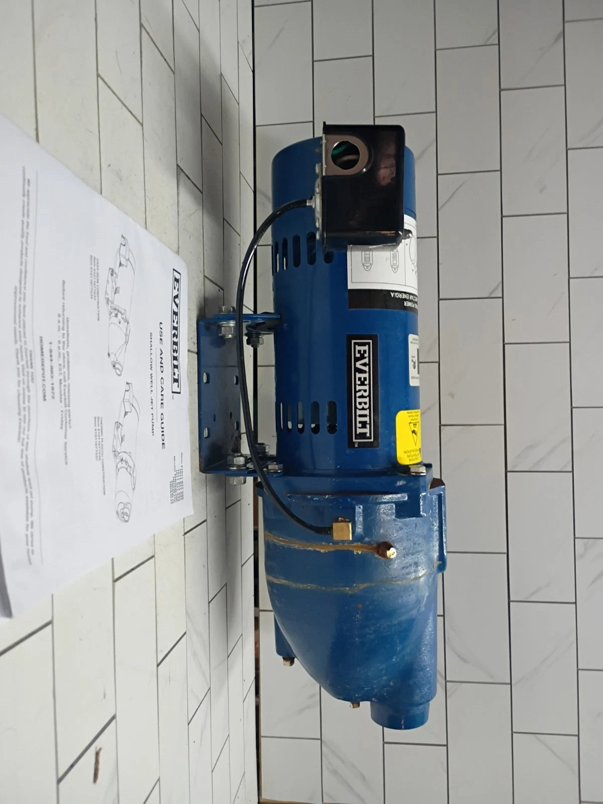 Everbilt HDSWJ7 3/4 HP Cast Iron Shallow Well Jet Pump *For Parts *