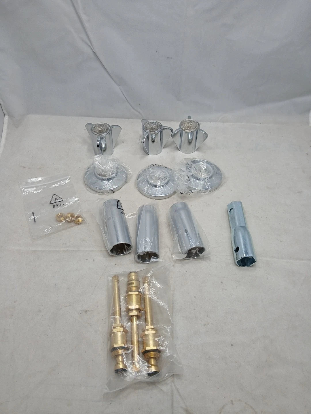 Danco 39620 Tub/Shower 3-Handle Remodeling Trim Kit in Chrome for Sayco