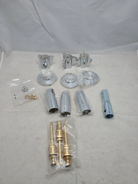 Danco 39620 Tub/Shower 3-Handle Remodeling Trim Kit in Chrome for Sayco