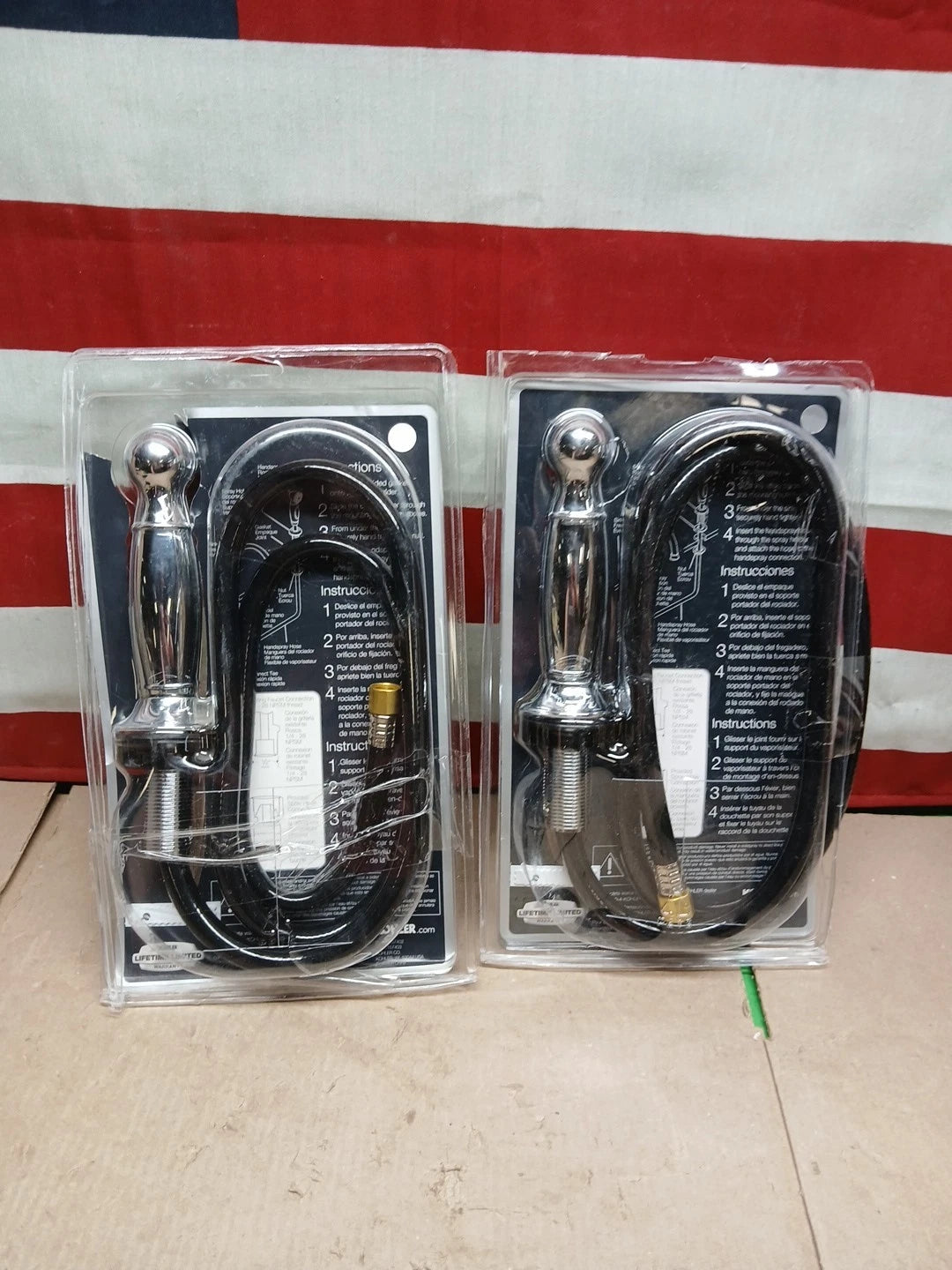 Lot Of 2 Kohler 10101-CP Polished Chrome Accent Kitchen side spray