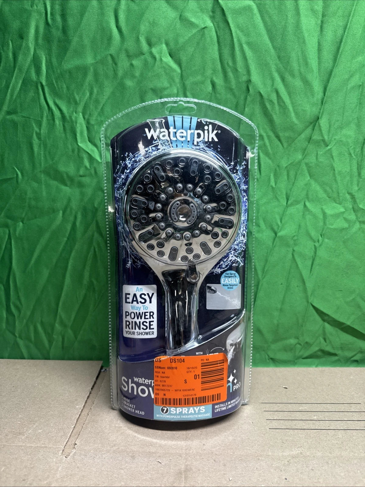 7-Spray Patterns w/ 1.8 GPM 4.75" Wall Mount Adjust Handheld Shower Head, Chrome