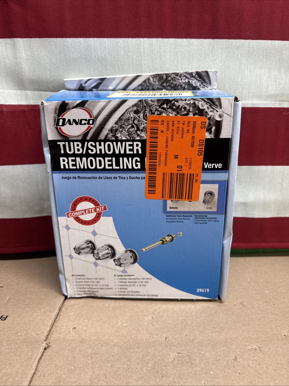 NEW OB Tub/Shower Remodeling Kit for Pfister Verve - CHROME - 39619 (ob)