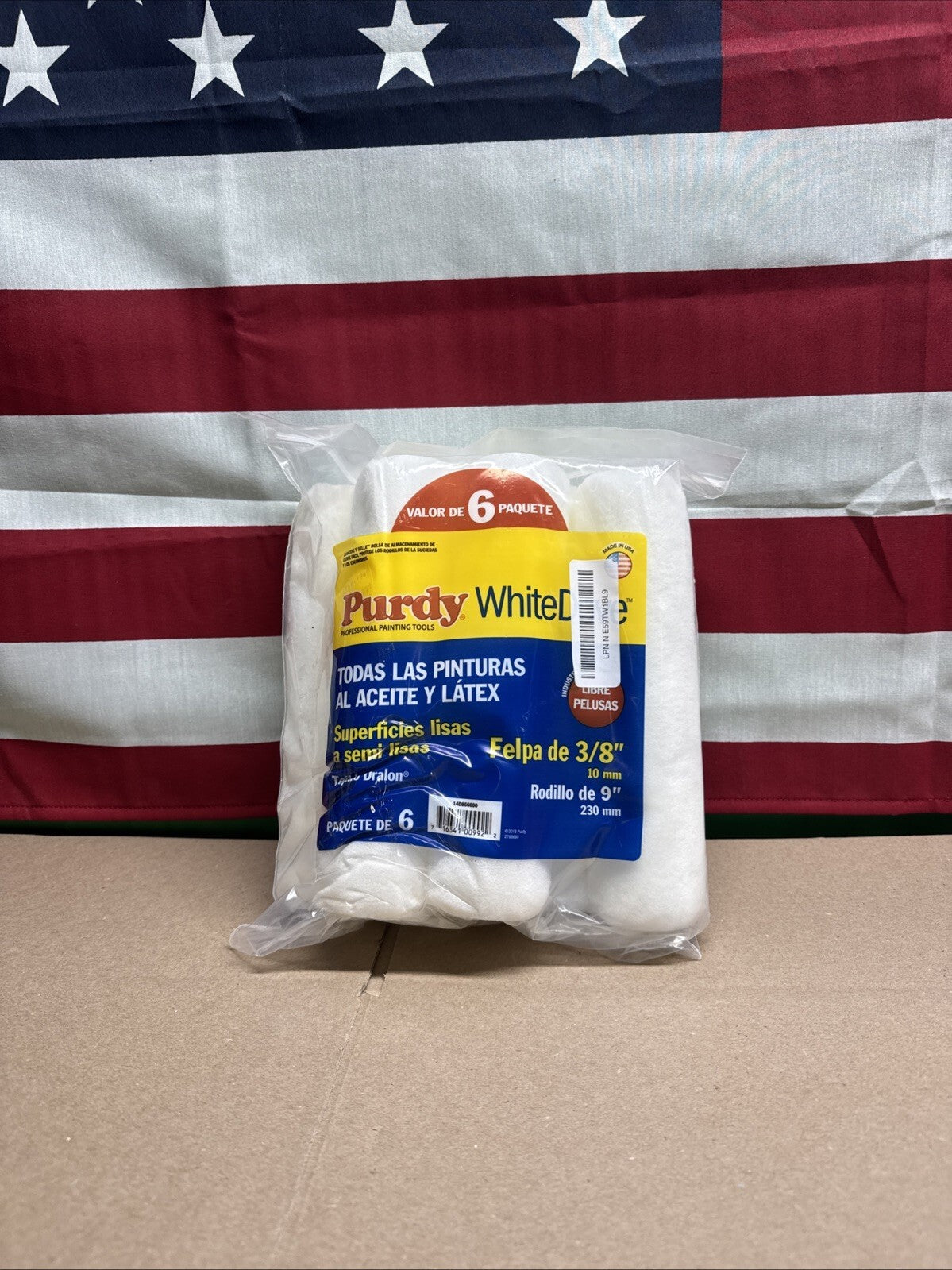 6 x 9" Purdy Pro Extra White Dove Medium Pile Rollers 1.5" Core (14D866000)