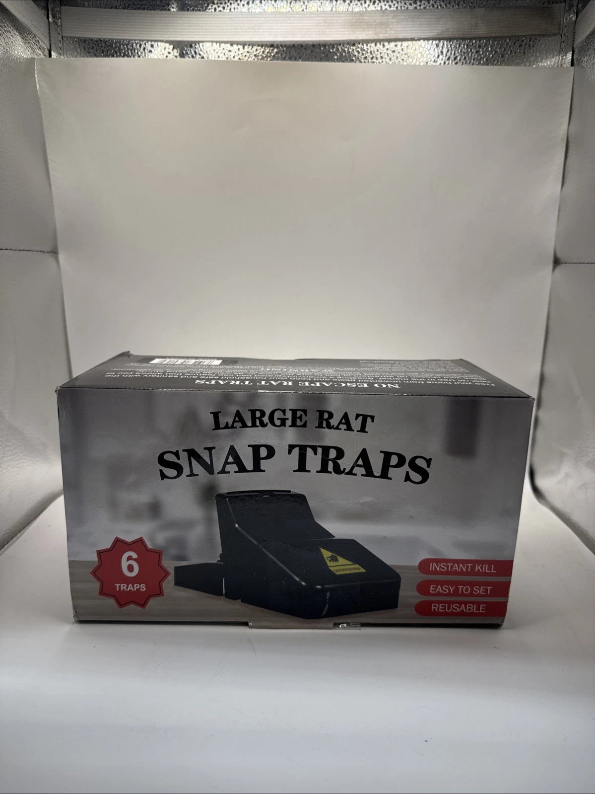 6 PK Feeke Rat Trap, Large Mouse Traps, Mouse Traps Indoor for Home Instant Kill