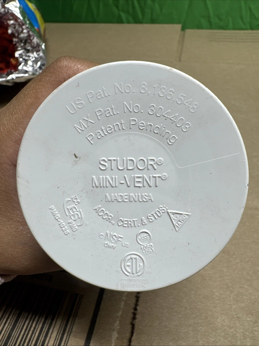 Studor 20341 Mini-Vent Air Admittance Valve for 1-1/2-in. to 2-in. PVC