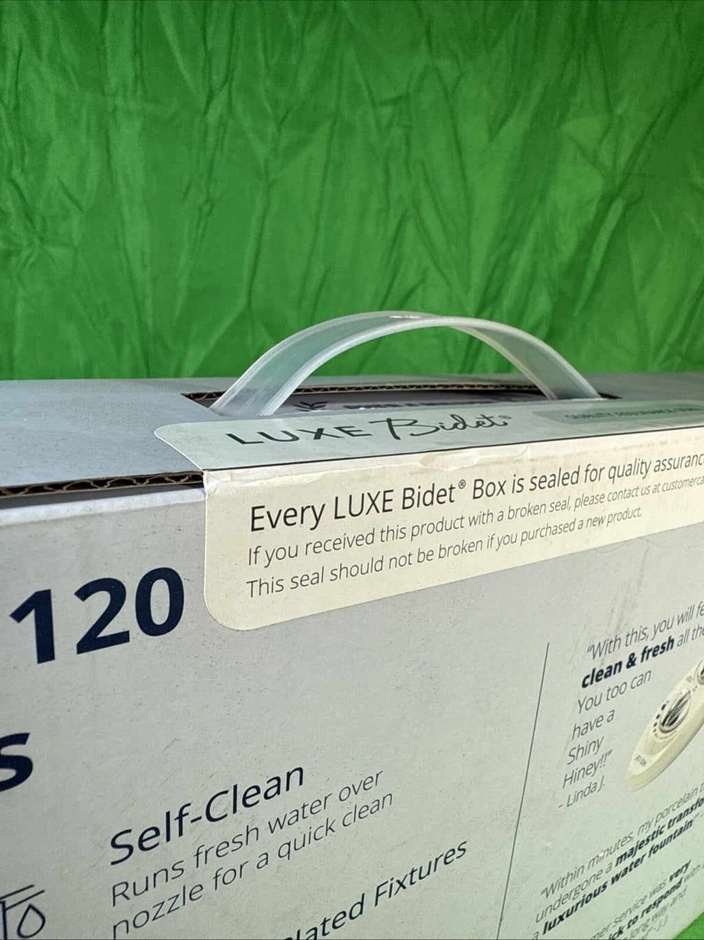 LUXE Bidet NEO 120 - Self-Cleaning Nozzle, Fresh Water Non-Electric Bidet