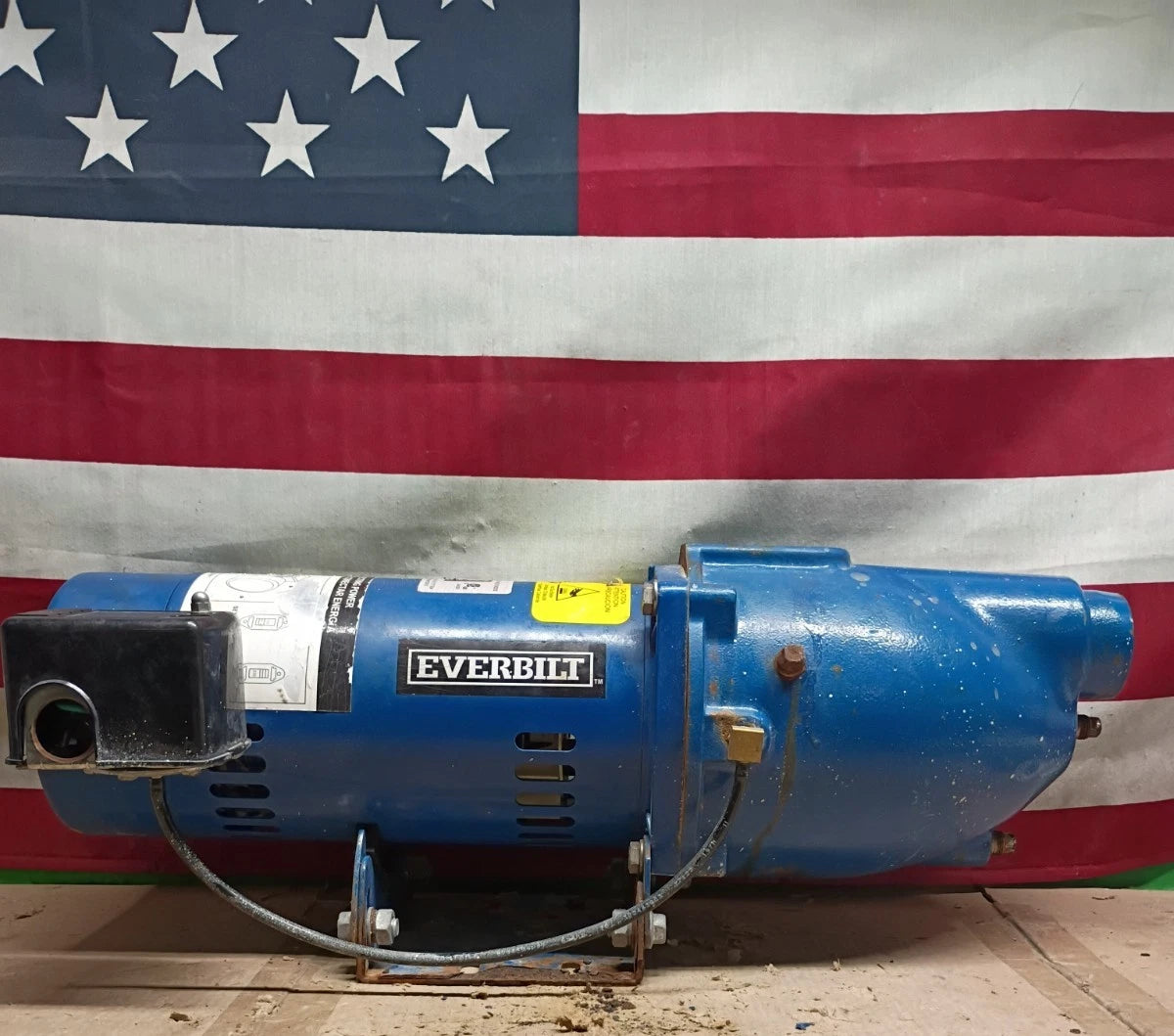Everbilt 3/4 HP Cast Iron Shallow Well Jet Pump HDSWJ7 as is, *For Parts * Read
