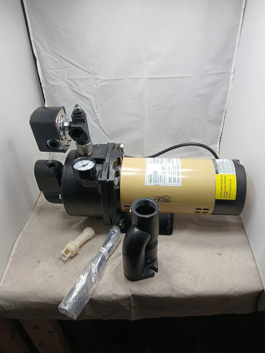 K2 Pumps 1 HP 24 GPM Convertible Jet Pump WPD10001K Used