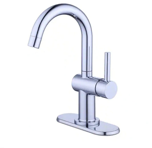 Glacier BayDorind Single Hole Single-Handle Deck Mount High-Arc Bathroom Faucet