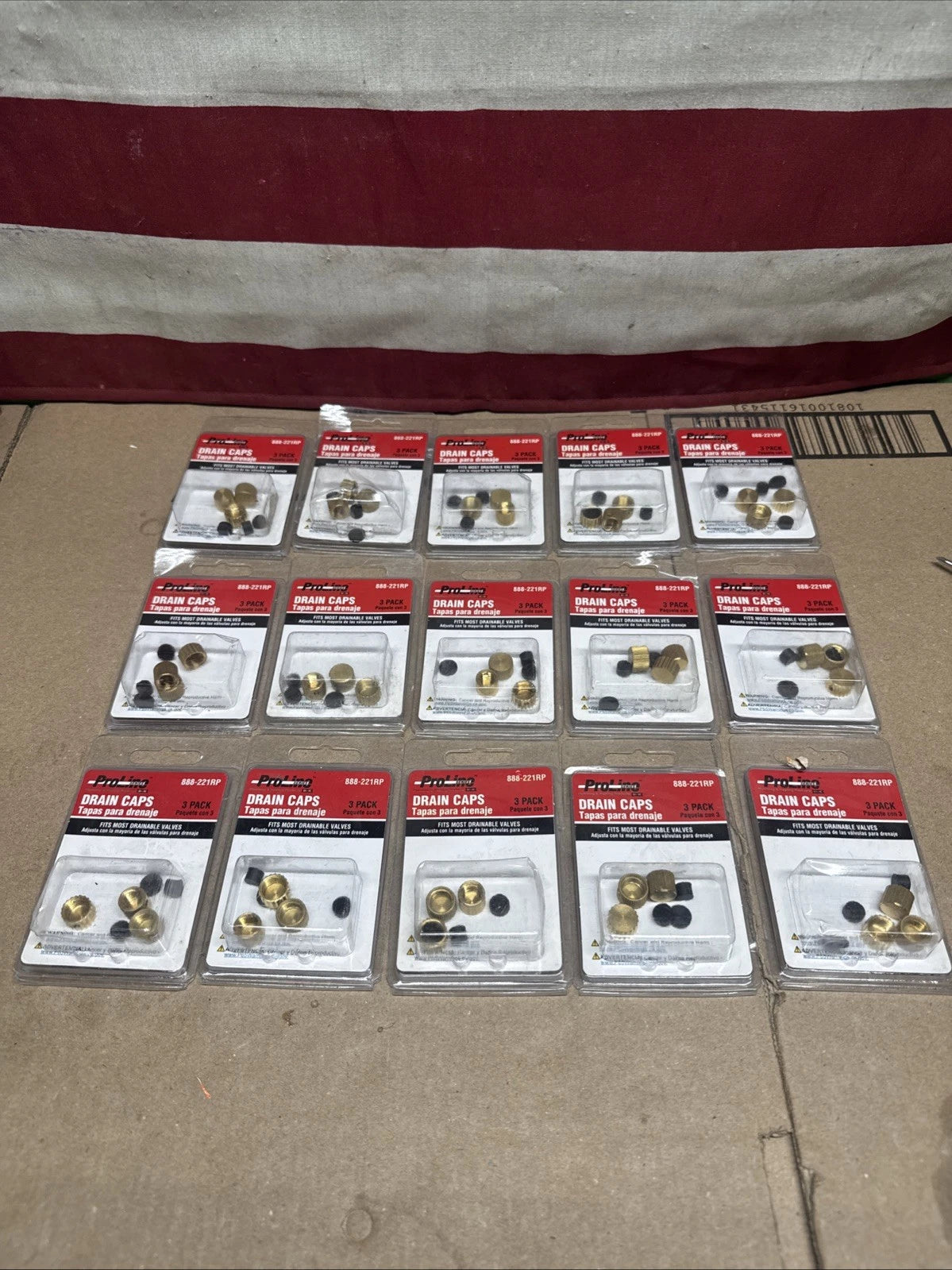 NEW!! 45 Count Proline Drain Caps - Waste Cap & Washer - (5) 15 packs 881-221RP