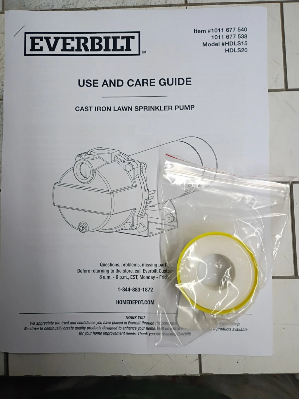 Everbilt HDLS20 Professional Irrigation Pump Cast Iron 2 HP Dual Voltage