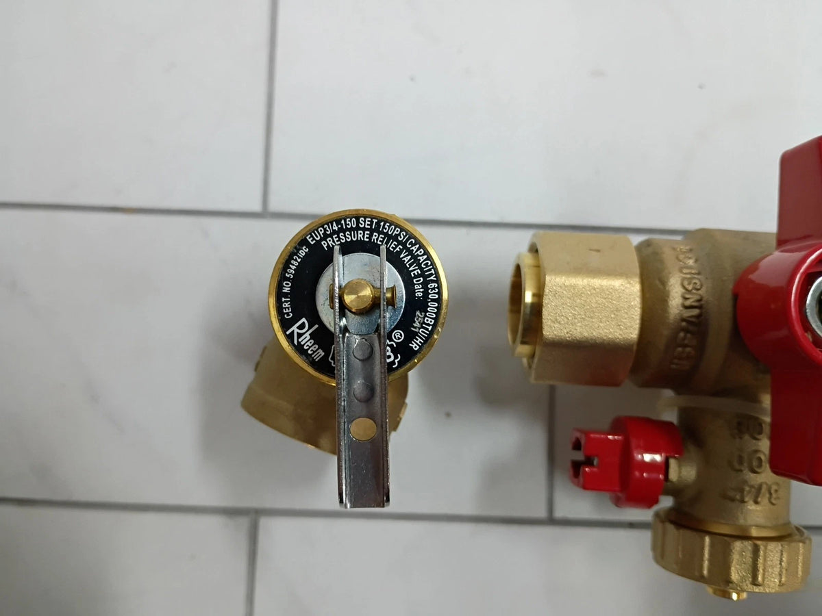 Rheem RTG20326 3/4" Brass Service Valves For Tankless Water Heaters New Open Box