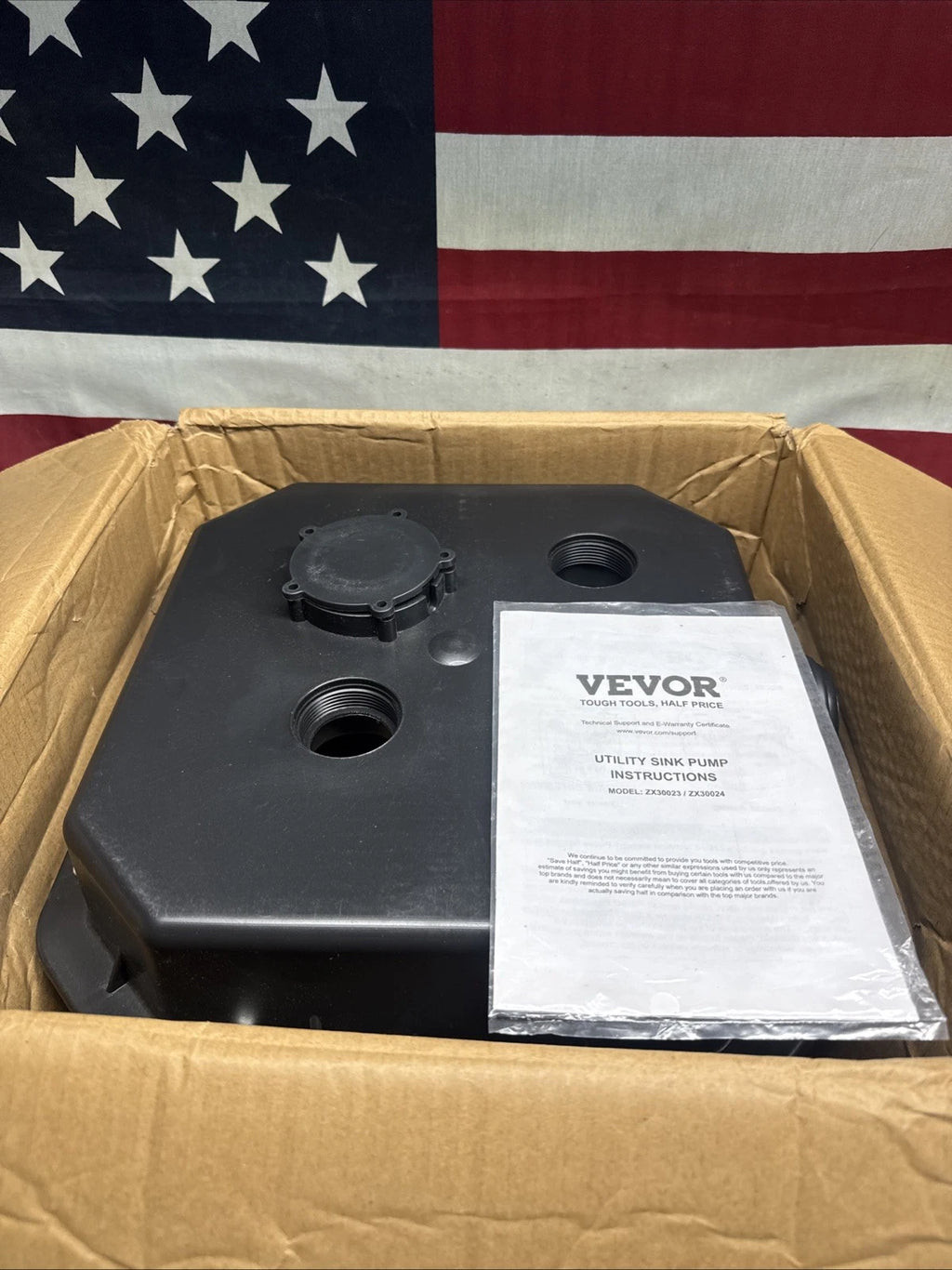 VEVOR 1/3 HP Submersible Sink Pump 2900 GPH 25 ft. 6 Gal. w/ 1-1/2 in. Outlet