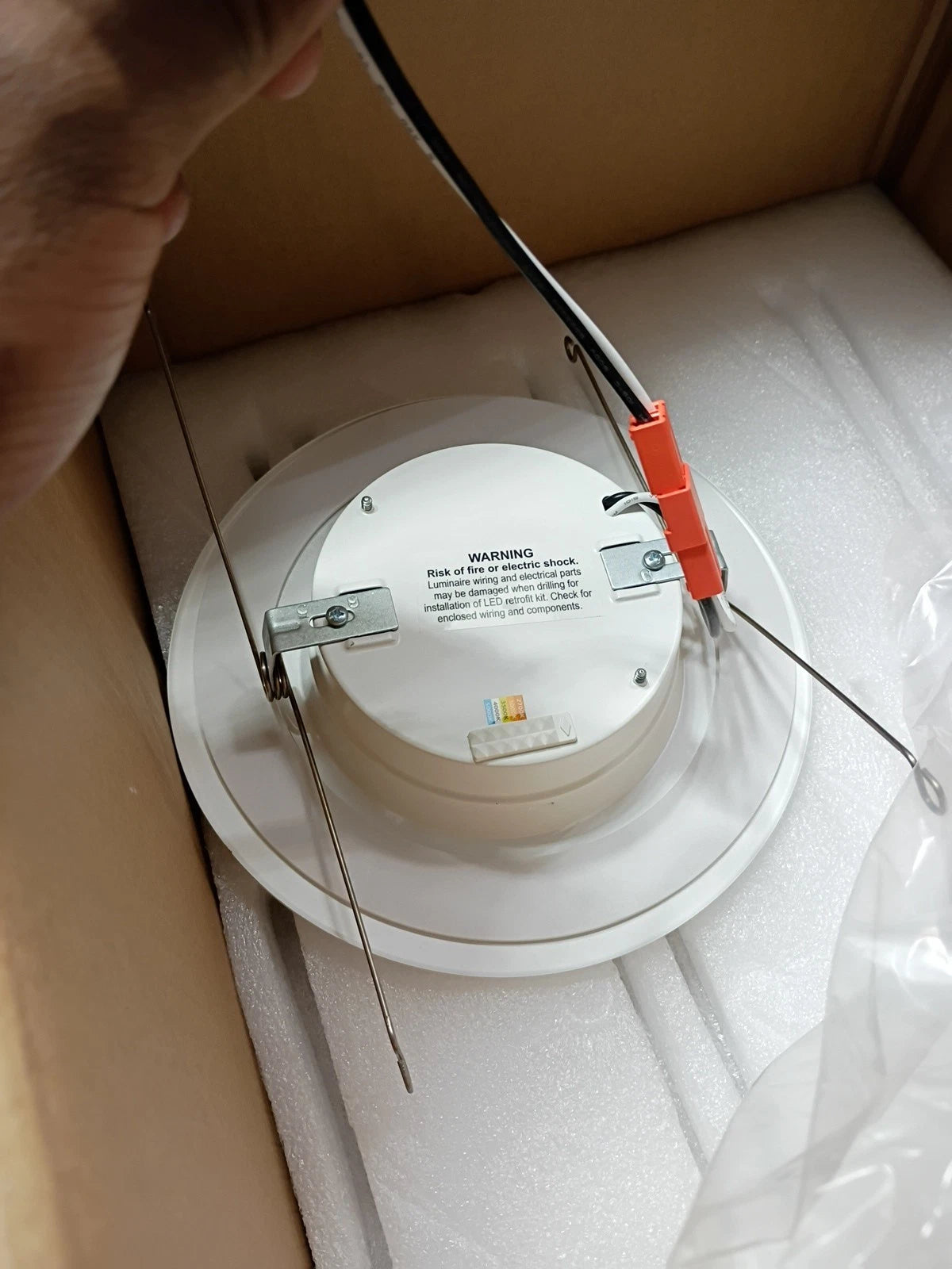 12 Pk round white LED Down Light ETI A01069301A down light OPEN BOX