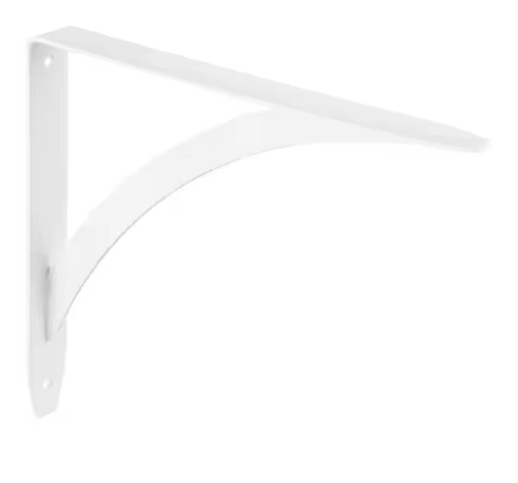 10-PACK Everbilt 10" White Cove Arch Decorative Shelf Brackets NEW