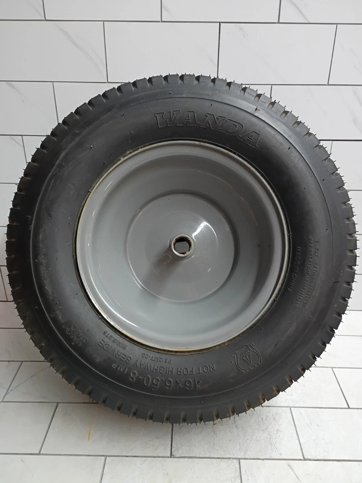 OEM Rear Tire 16x6.50-8 For Craftsman Electric mower CMCRM233301 USED