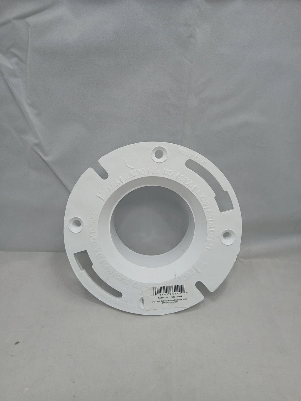 20pck 3" X 4" PVC CLOSET FLANGE NO PIPE STOP STANDARD PATERN