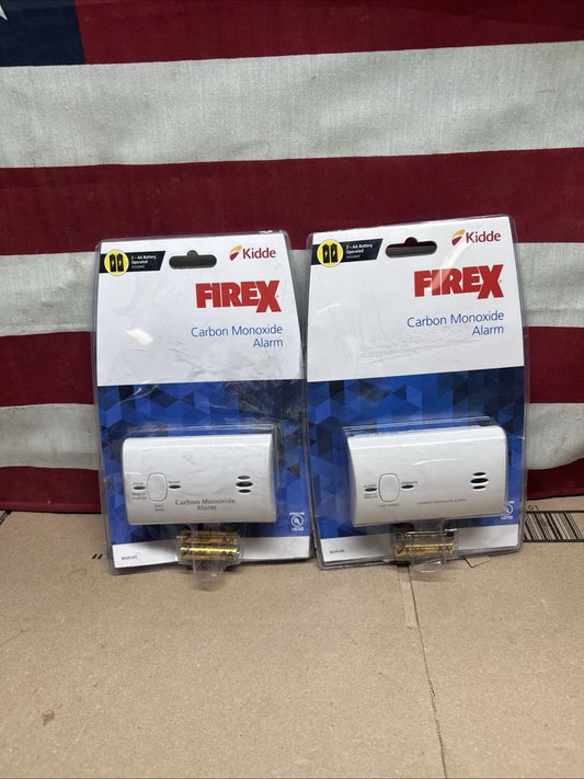 2 Pack Kidde FireX Carbon Monoxide Alarm 9CO5-LP2 Battery Operated