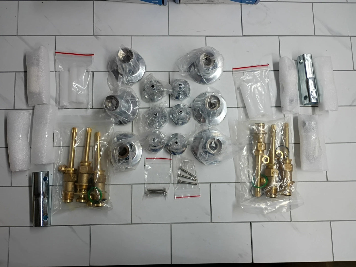 2pk Danco 39695 Tub/Shower Remodeling Kit for Pfister - Porcelain Lever Open Box
