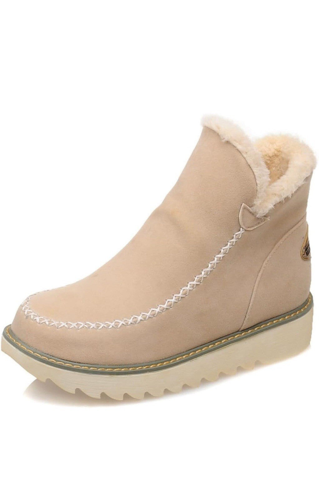 Women's Classic Non-Slip Ankle Snow Boots Warm Fur Lining Boots Fashion. Size 10
