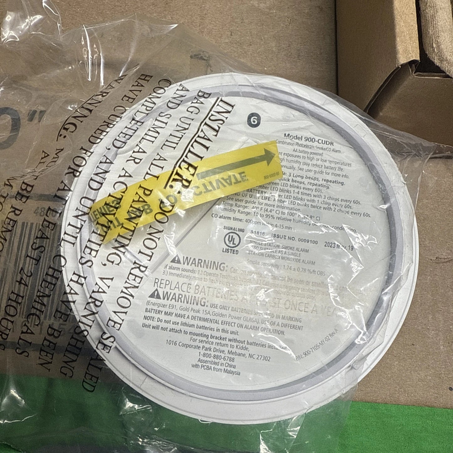 Kidde Smoke & CO Detector, AA Battery, LED, MAY 2023 (900-CUDR)