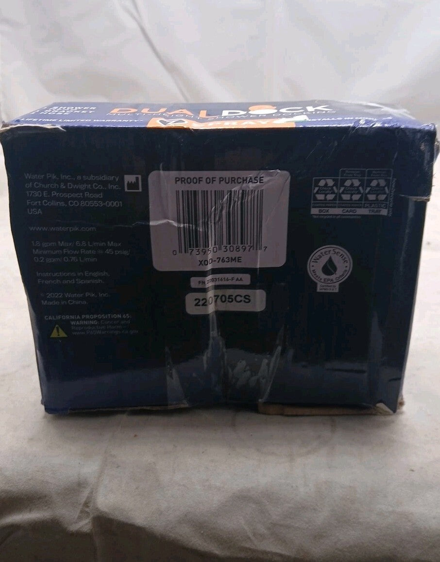Waterpik 7-Spray Power Pulse Handheld Shower Head Polished Chrome XOD-763ME OB