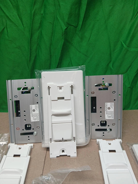 3pck Leviton Renoir II Master Dimmer LED/Fluorescent 16A White AWSMT-7DW