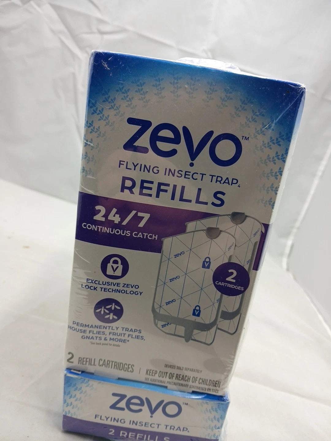 10 Pack Zevo Flying Insect Trap Refill Cartridges -Easy to Use New