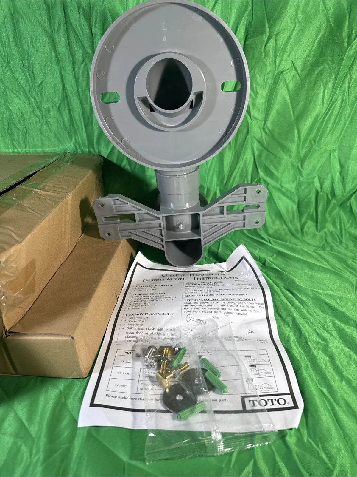 Toto TSU03W-12R 12 Inch Unifit Rough In Installation Kit PLASTIC GREY New!